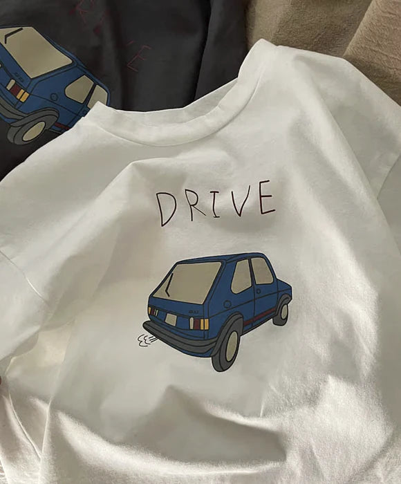 Camiseta Infantil Masculina Estampa Carro