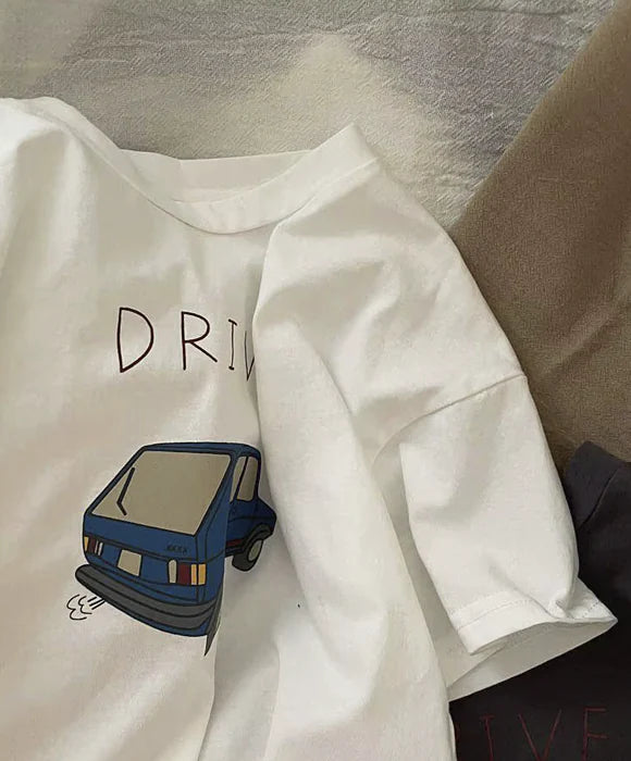 Camiseta Infantil Masculina Estampa Carro