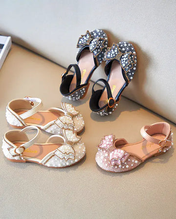 Sapato Infantil Feminina Com Perolas