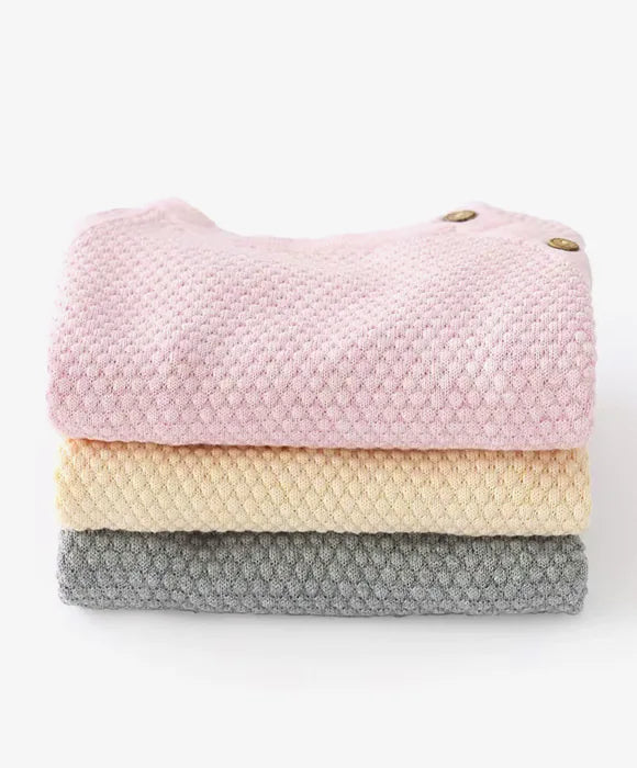 Conjunto Infantil Em Algodão Penteado