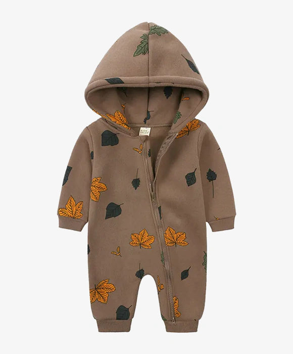 Macacão Infantil com Capuz e Zíper Frontal