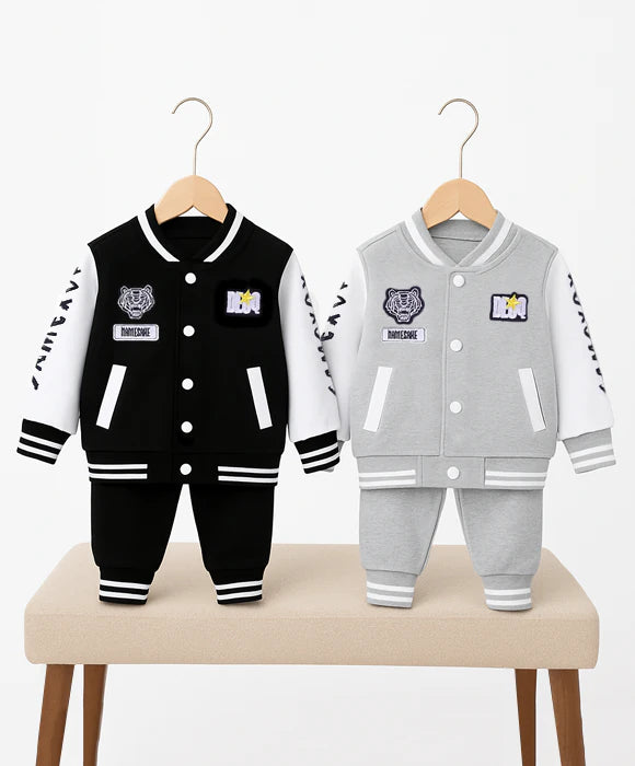 Jaqueta Moletom Infantil Masculino + Calça - Kit com 2 Conjuntos
