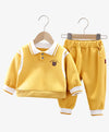 Conjunto Moletom Infantil Masculino Gola Polo