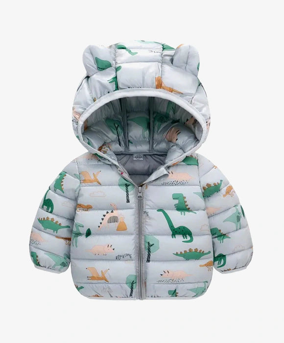 Casaco Infantil Puffer Com Capuz