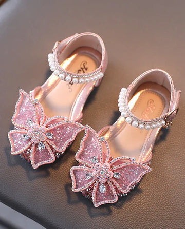 Sandália Infantil Feminina Com Brilho