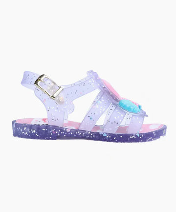 Sandália Papete Sereia Com Brilho Infantil Feminina