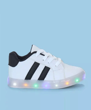 Tênis Infantil Branco Com Led