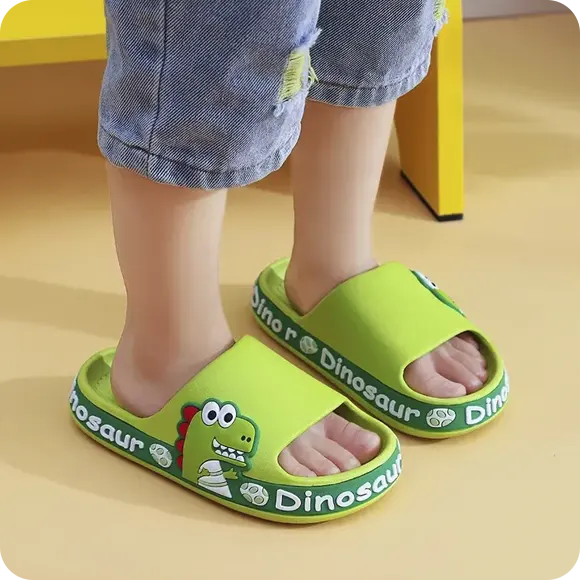 Confortável Chinelo Nuvem  Infantil De Dinossauro