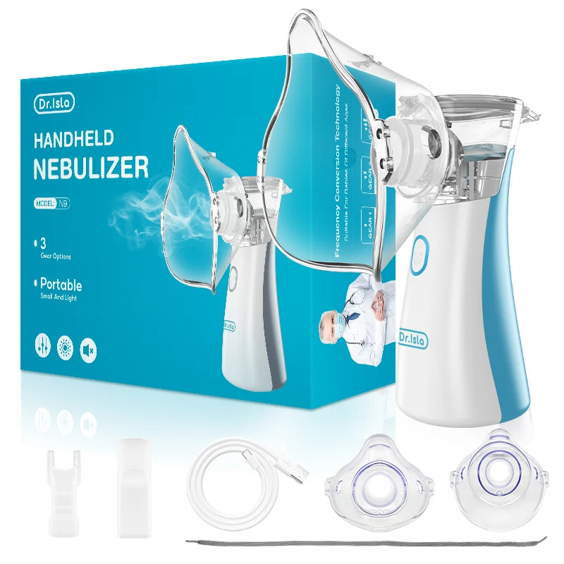 Mini Nebulizador Portátil - Inalador de Asma, Atomizador, Umidificador Silencioso