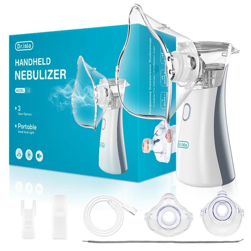 Mini Nebulizador Portátil - Inalador de Asma, Atomizador, Umidificador Silencioso