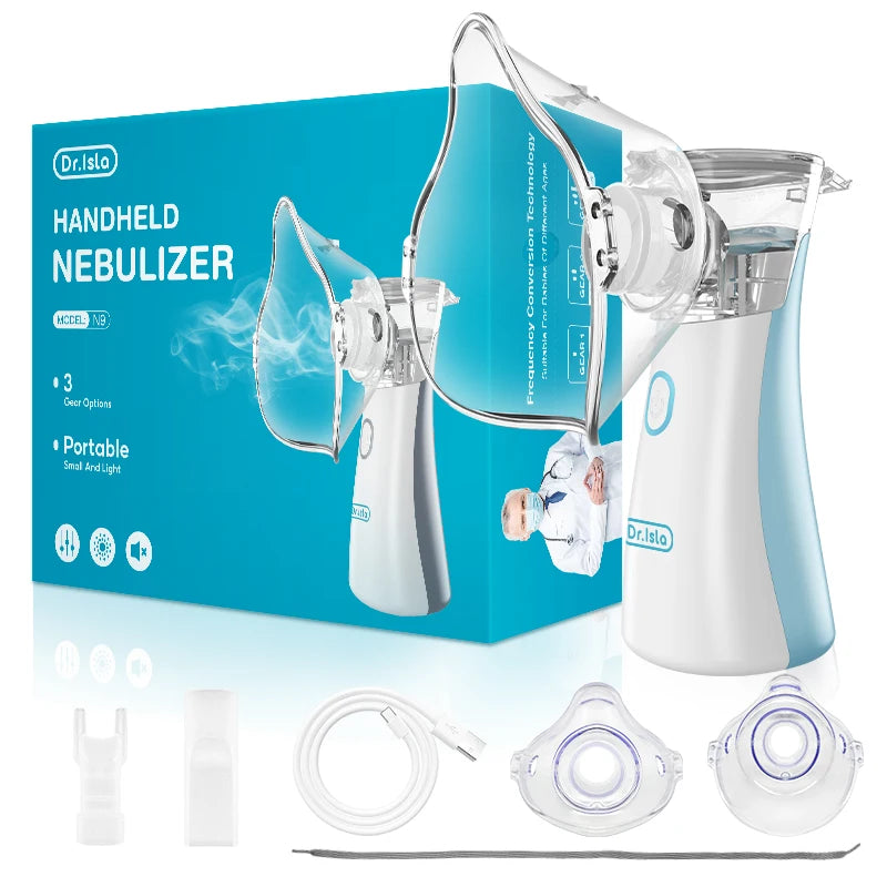 Mini Nebulizador Portátil - Inalador de Asma, Atomizador, Umidificador Silencioso