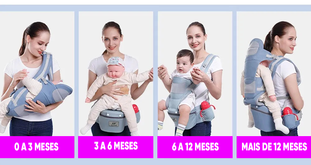 Suporte Canguru Para Bebê Multifuncional