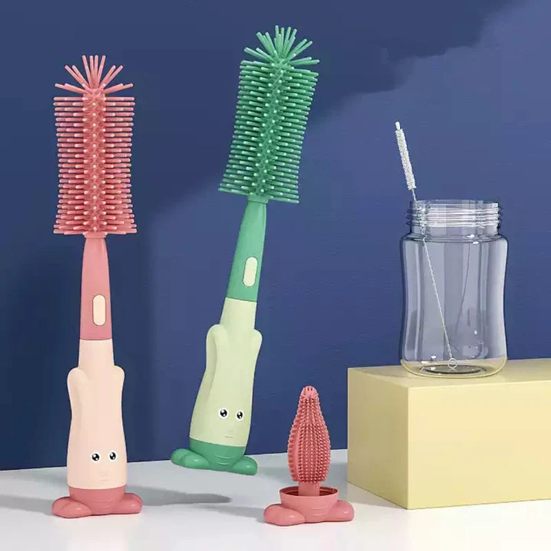 Kit 3 Em 1 De Limpeza Para Mamadeira