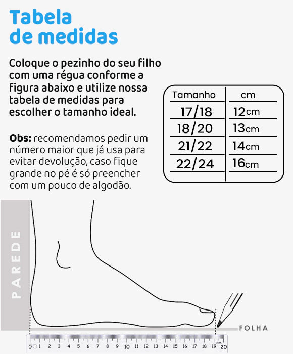 Tênis Infantil Preto Unissex
