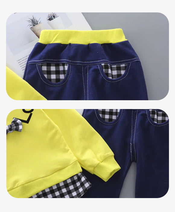 Conjunto Moletom Infantil Menina Com Xadrez