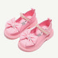 Sapato Infantil Feminino Branco com Pérolas e Laço Elegante