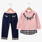 Conjunto Moletom Infantil Menina Com Xadrez