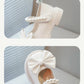 Sapato Infantil Feminino Branco com Pérolas e Laço Elegante