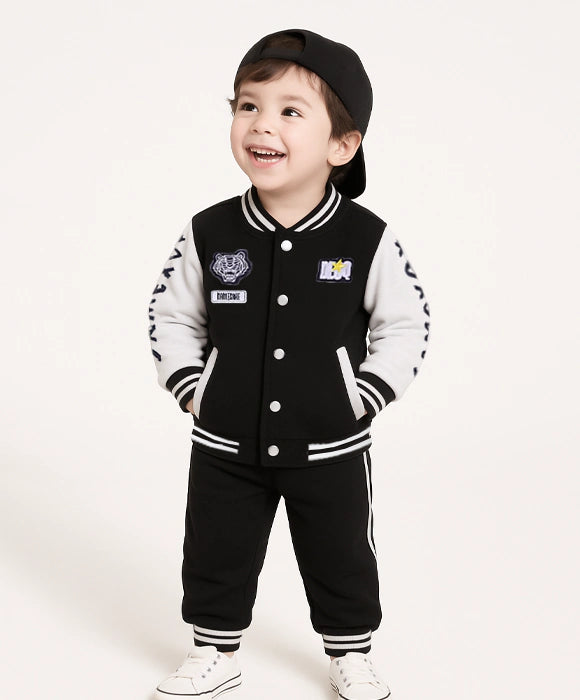 Jaqueta Moletom Infantil Masculino + Calça - Kit com 2 Conjuntos