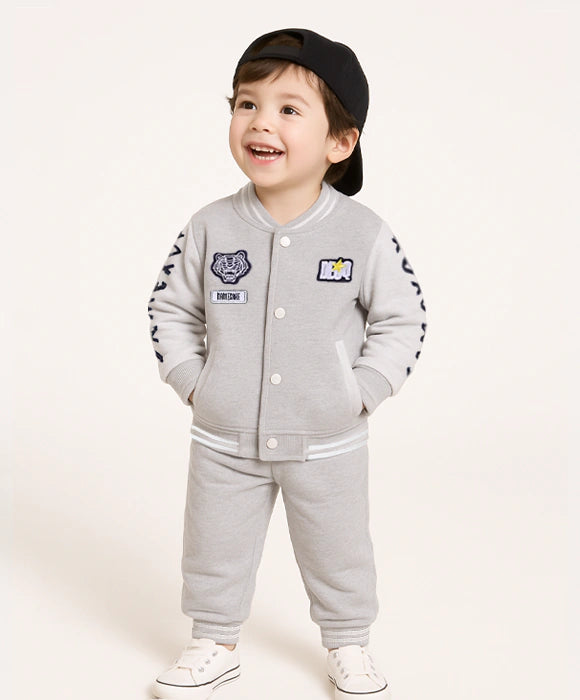 Jaqueta Moletom Infantil Masculino + Calça - Kit com 2 Conjuntos