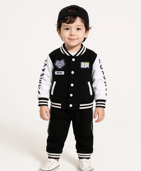 Jaqueta Moletom Infantil Masculino + Calça - Kit com 2 Conjuntos
