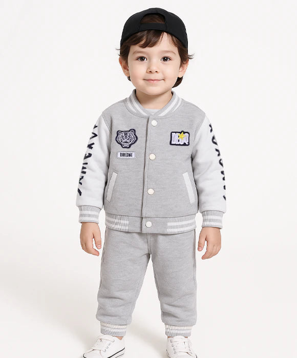 Jaqueta Moletom Infantil Masculino + Calça - Kit com 2 Conjuntos