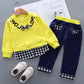 Conjunto Moletom Infantil Menina Com Xadrez