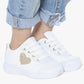 Tênis  Feminino Infantil Branco Com Detalhes