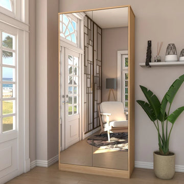 Sapateira Vertical Rubi 2 Portas com Espelho e Gaveta - 100% MDF Branco [15 Pares]