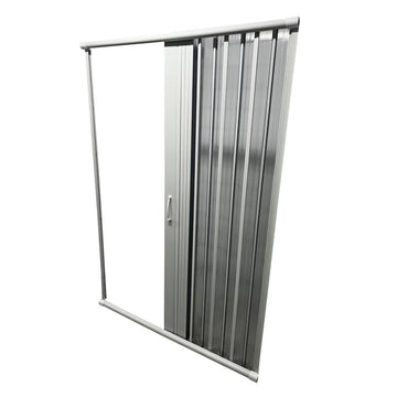 Box para Banheiro de Pvc 185x145cm Sanfonado Frontal Bcf Branco