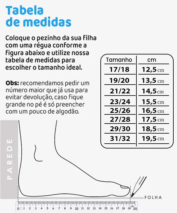 Sandalia Infantil Feminina Papete Com Gliter