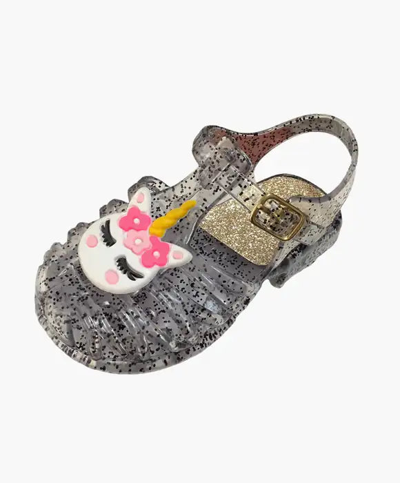 Sandália Infantil Feminina Com Unicórnio